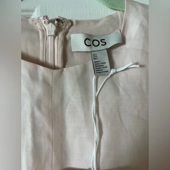 COS LAYERED PEPLUM MIDI DRESS - joarbit.com